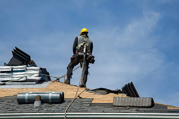 Professional Roofing technician working in Temperance, MI